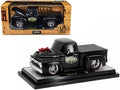 1956 Ford F-100 Pickup Truck Matt Black 'Lunati Bootlegger' Limited Edition to 6550 pieces Worldwide 1/24 Diecast Model Car by M2 Machines