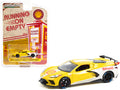 2021 Chevrolet Corvette C8 Stingray Coupe 'Shell Oil' Yellow and White 'Running on Empty' Series 13 1/64 Diecast Model Car by Greenlight
