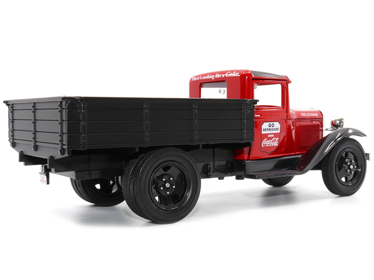 1931 Ford Model AA Pickup Truck Red and Black 'Go Refreshed - Drink Coca-Cola' 1/24 Diecast Model Car by Motor City Classics