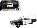 1964 Ford Galaxie 500 Police Car 'Mount Airy Mayberry Sheriff' Black and White 1/43 Diecast Model by Iconic Replicas