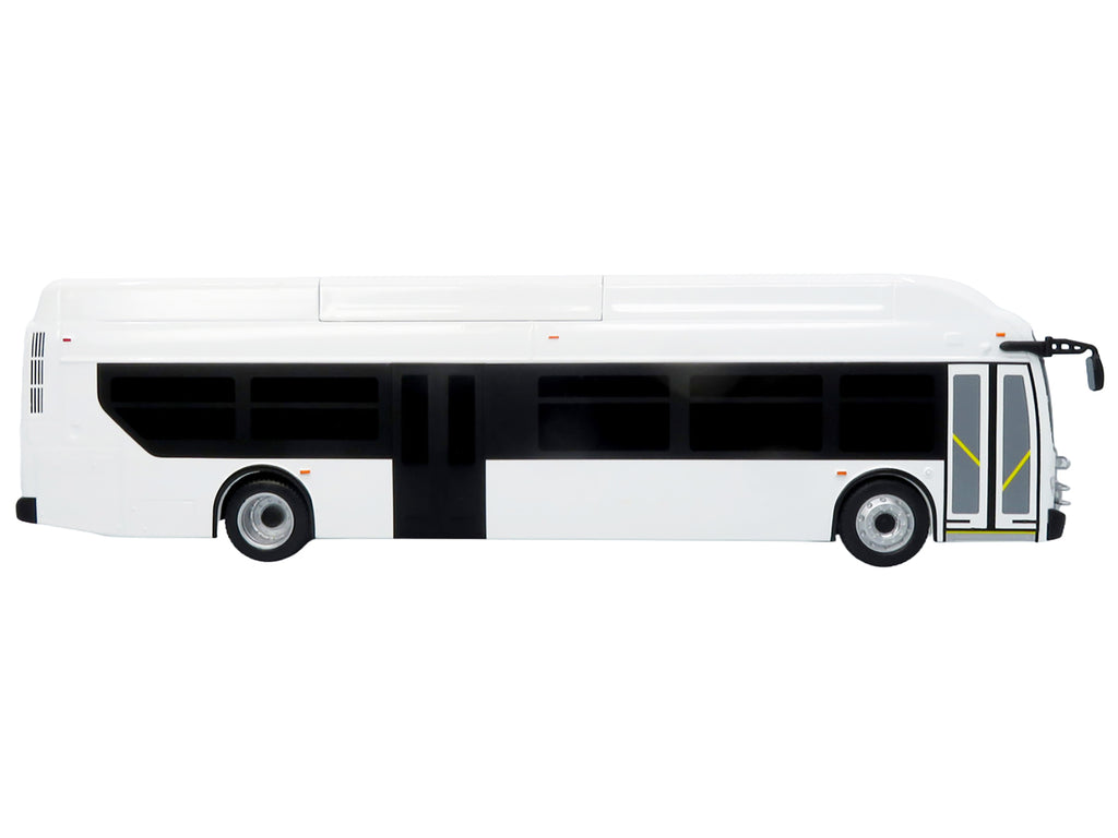 New Flyer Xcelsior Transit Bus Bank White 'The Bus & Motorcoach Collection' Limited Edition to 504 Pieces Worldwide 1/43 Model by Iconic Replicas