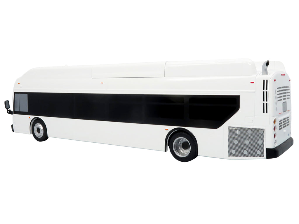 New Flyer Xcelsior Transit Bus Bank White 'The Bus & Motorcoach Collection' Limited Edition to 504 Pieces Worldwide 1/43 Model by Iconic Replicas