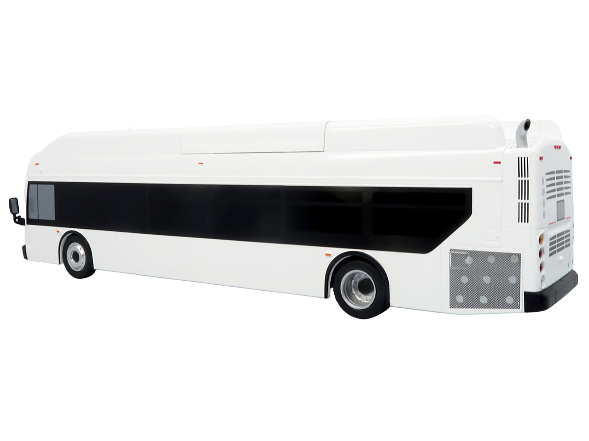 New Flyer Xcelsior Transit Bus Bank White 'The Bus & Motorcoach Collection' Limited Edition to 504 Pieces Worldwide 1/43 Model by Iconic Replicas