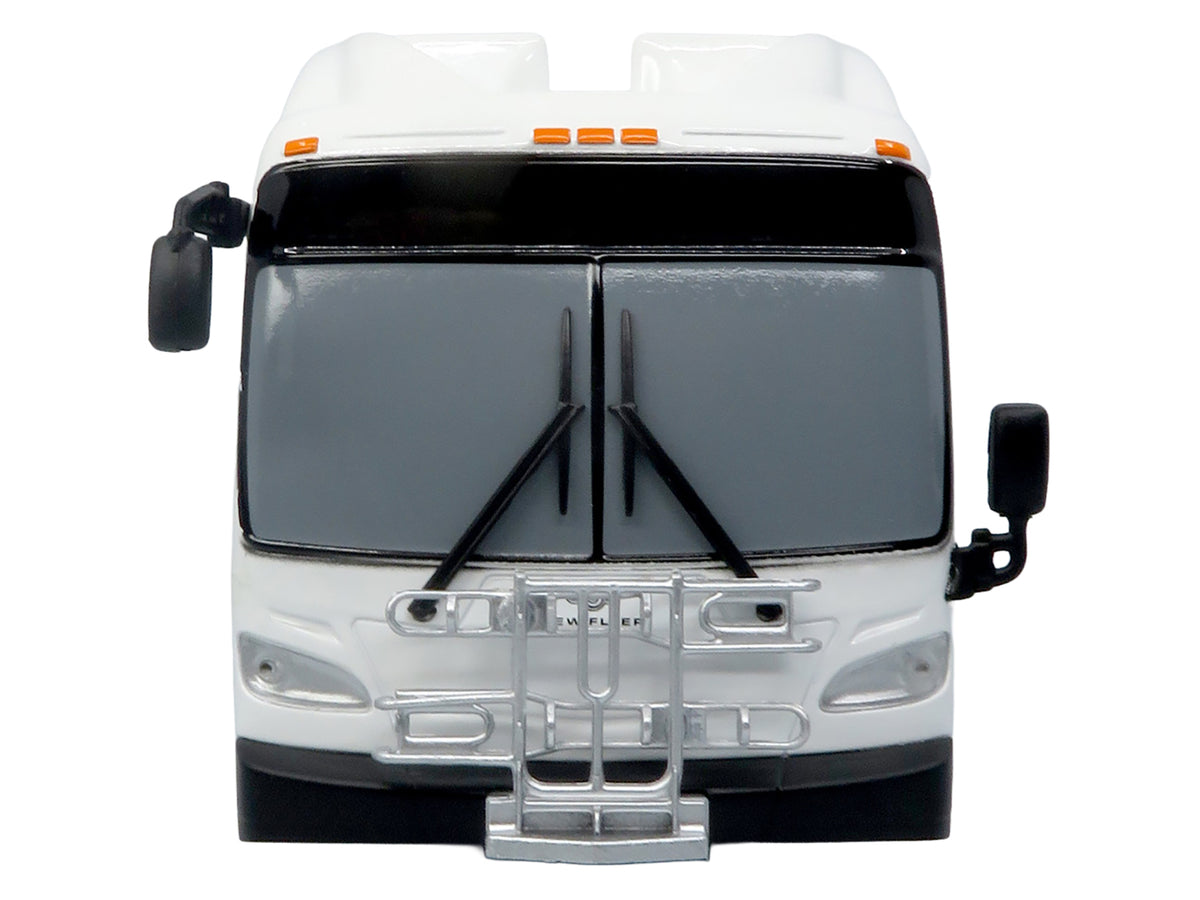 New Flyer Xcelsior Transit Bus Bank White 'The Bus & Motorcoach Collection' Limited Edition to 504 Pieces Worldwide 1/43 Model by Iconic Replicas