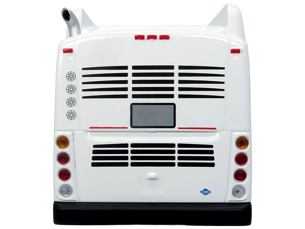 New Flyer Xcelsior Transit Bus Bank White 'The Bus & Motorcoach Collection' Limited Edition to 504 Pieces Worldwide 1/43 Model by Iconic Replicas