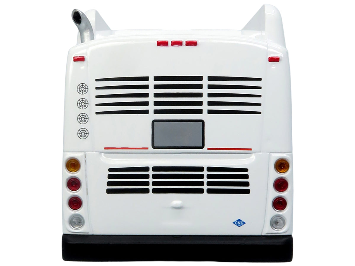 New Flyer Xcelsior Transit Bus Bank White 'The Bus & Motorcoach Collection' Limited Edition to 504 Pieces Worldwide 1/43 Model by Iconic Replicas