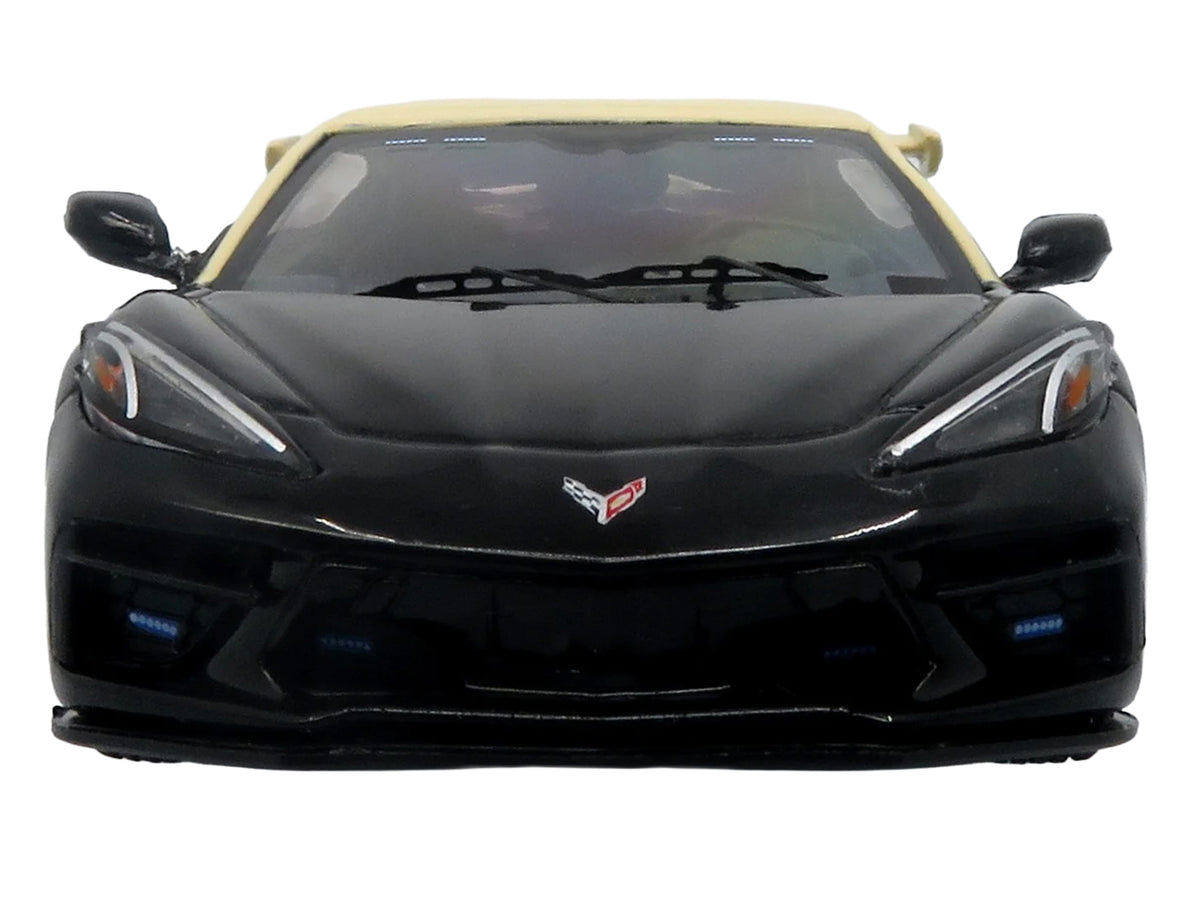 2023 Chevrolet Corvette C8 Stingray Police Interceptor 'Florida Highway Patrol (FHP)' Black with Cream Top 1/43 Diecast Model by Iconic Replicas