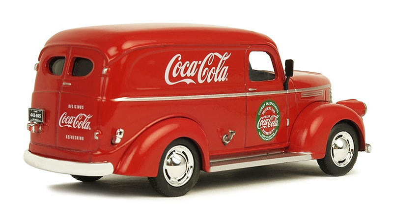 1945 Panel Delivery Van 'Coca-Cola' Red 1/43 Diecast Model Car by Motorcity Classics