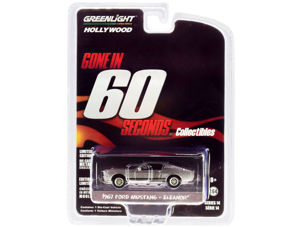 1967 Ford Mustang Custom 'Eleanor' 'Gone in 60 Sixty Seconds' (2000) Movie 1/64 Diecast Car Model by Greenlight