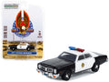 1977 Dodge Monaco Police Black and White 'County Sheriff's Department' 'Fall Guy Stuntman Association' Hollywood Special Edition 1/64 Diecast Model Car by Greenlight