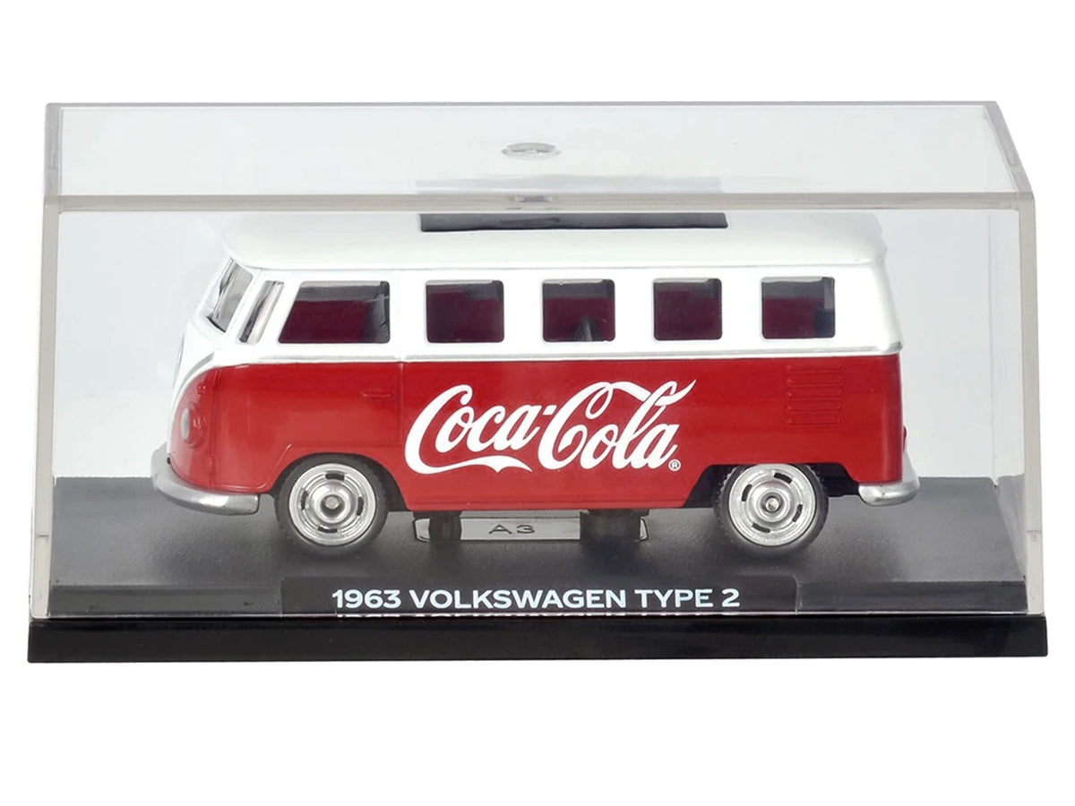 1963 Volkswagen Type 2 Van 'Coca-Cola' Red and White 1/50 Diecast Model by Motorcity Classics