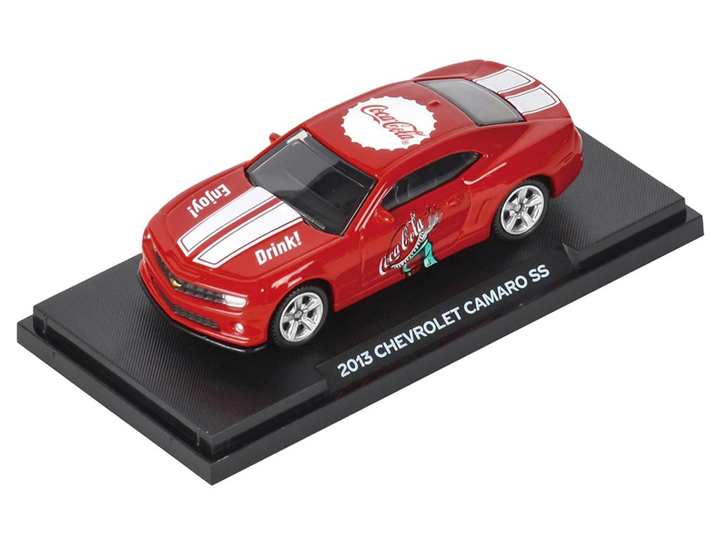 2013 Chevrolet Camaro SS 'Coca-Cola' Red with White Stripes 1/64 Diecast Model by Motorcity Classics