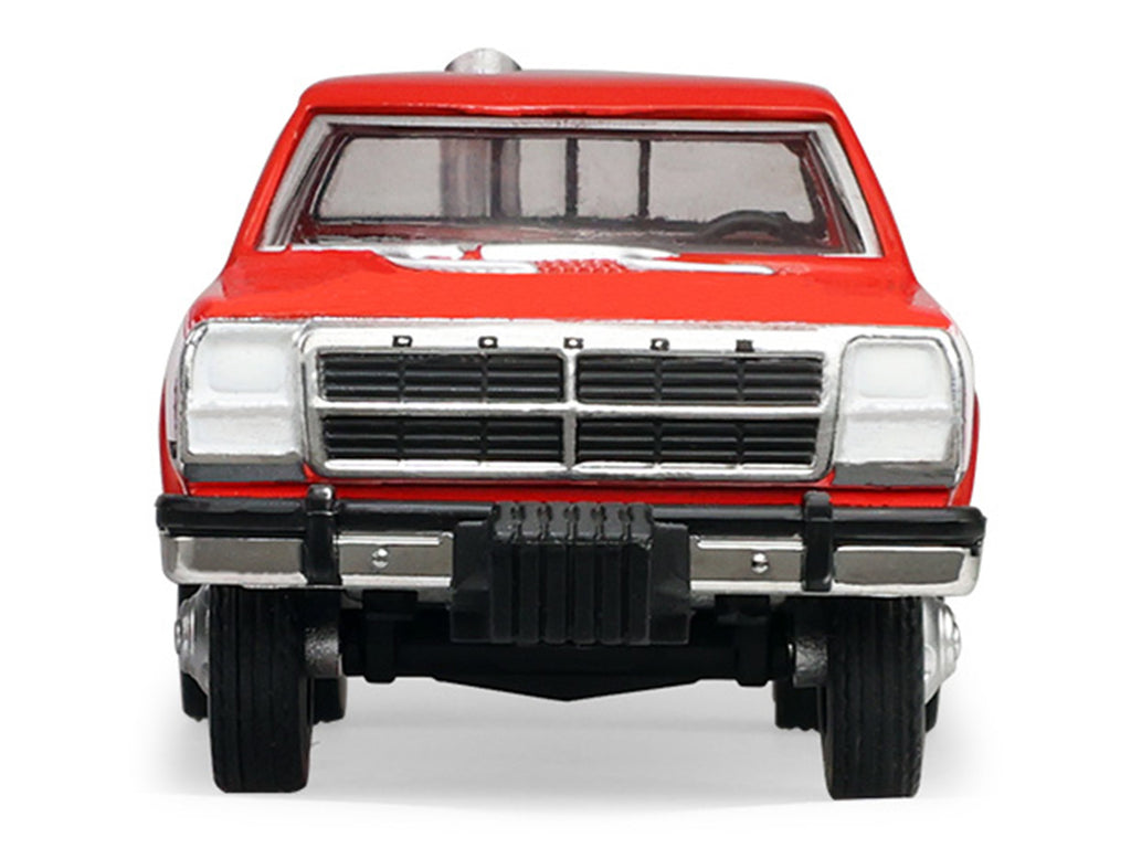 1993 Dodge Ram D350 Dually Red and White with Exhaust with Bumper Weights 'Dually Drivers' Series 17 1/64 Diecast Model Car by Greenlight