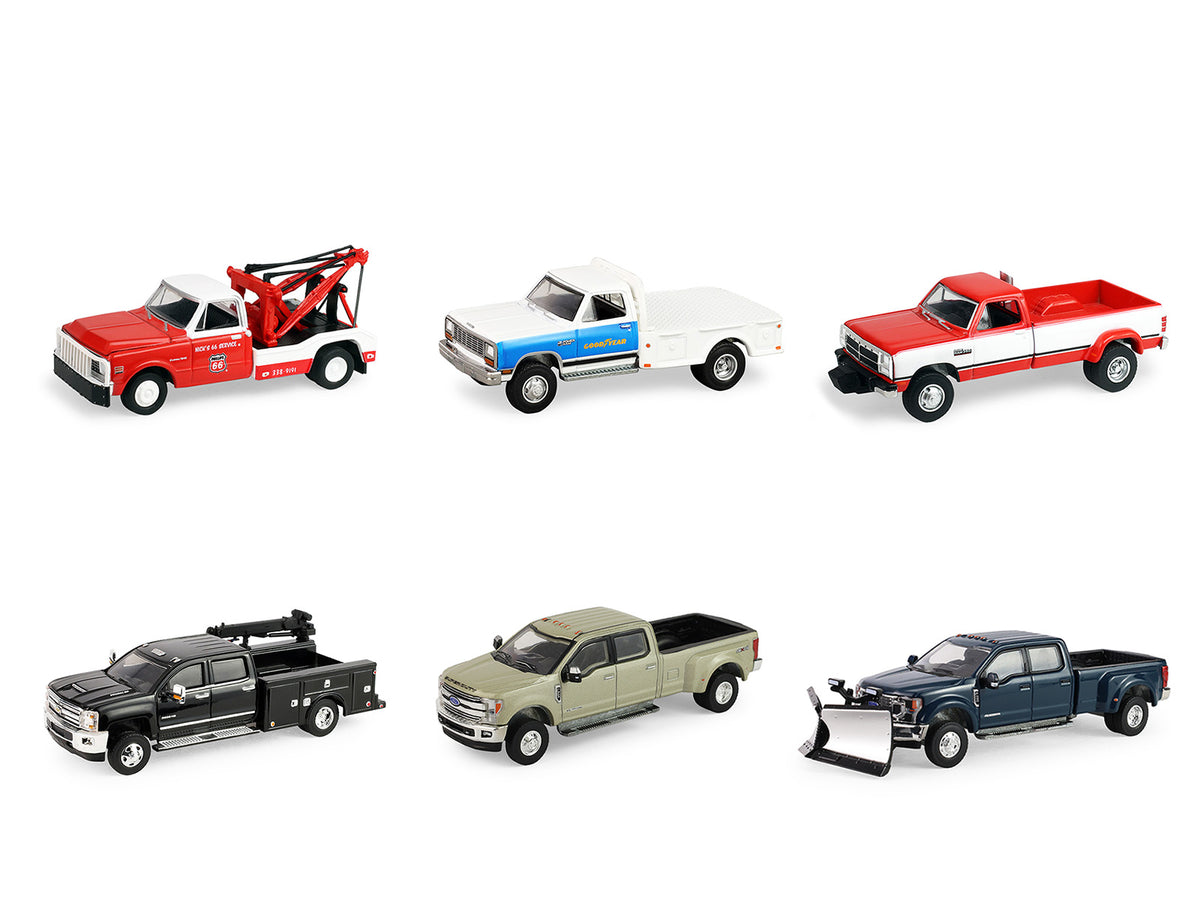 'Dually Drivers' Series 17 Set of 6 pieces 1/64 Diecast Model Cars by Greenlight