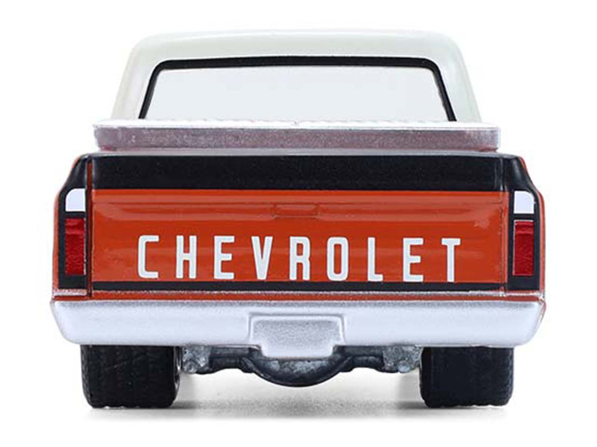1968 Chevrolet C-10 Pickup Truck with Toolbox Orange and Beige 'Down on the Farm' Series 11 1/64 Diecast Model by Greenlight