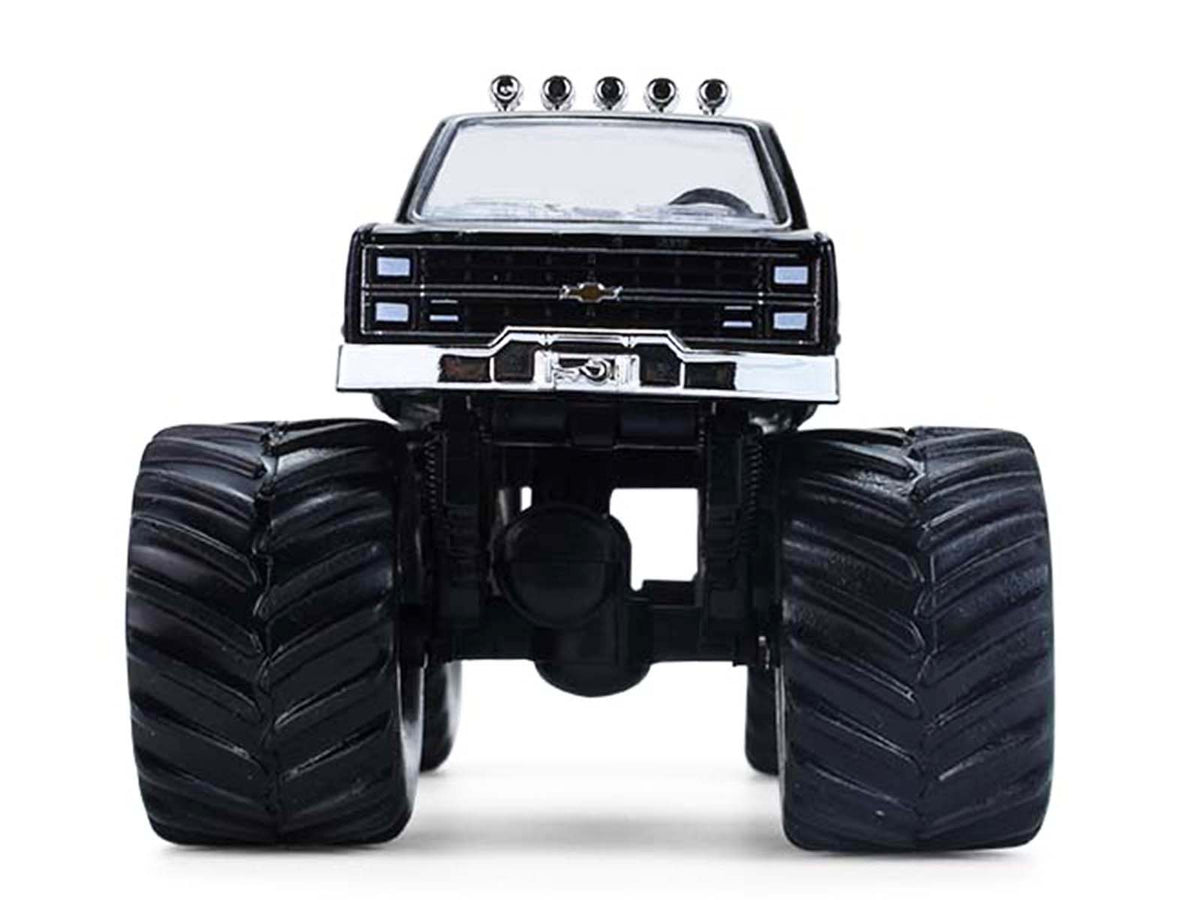 1984 Chevrolet Silverado Monster Truck #48 'Ally' Black and Purple with Graphics 'Kings of Crunch - Hendrick Motorsports Tribute' Special Edition 1/64 Diecast Model Car by Greenlight