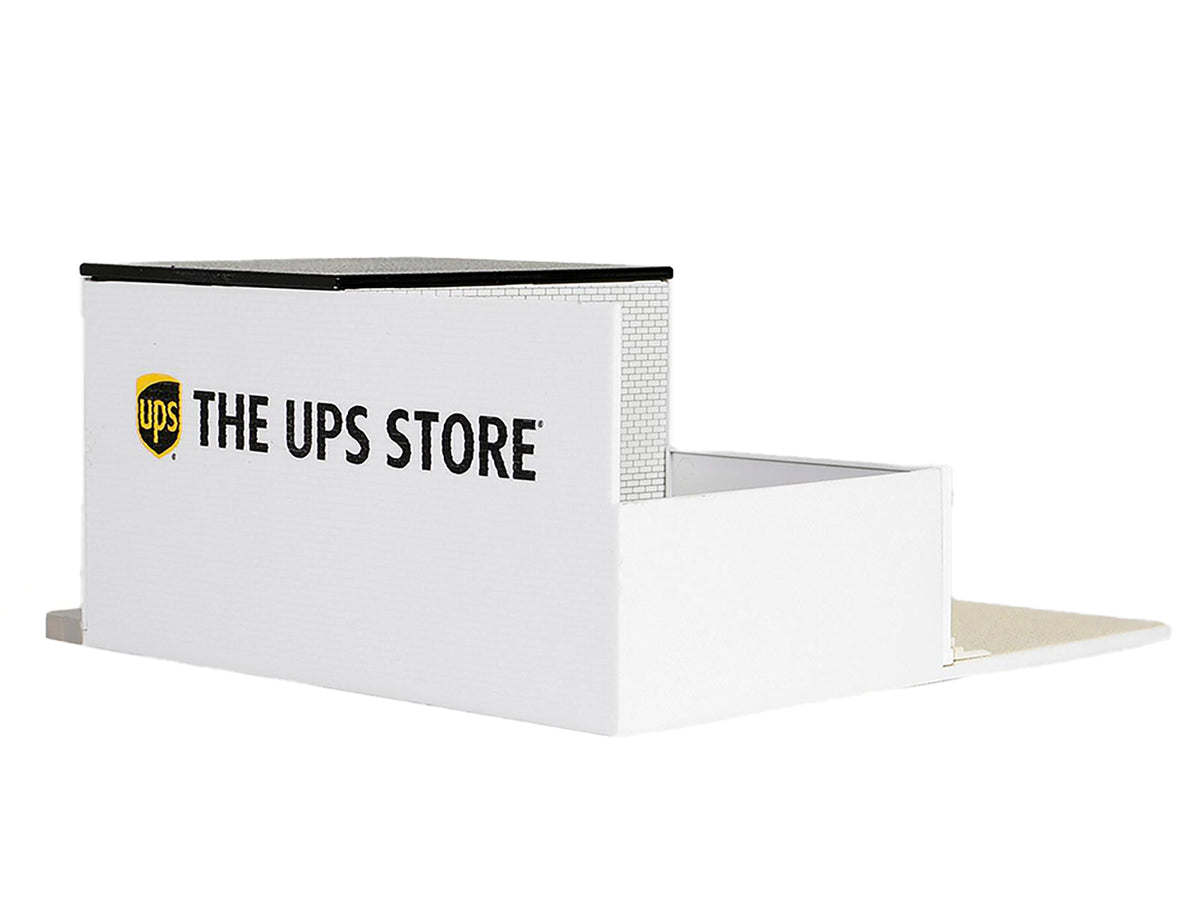 The UPS Store Diorama 'Mechanic's Corner' for 1/64 Scale Models by Greenlight