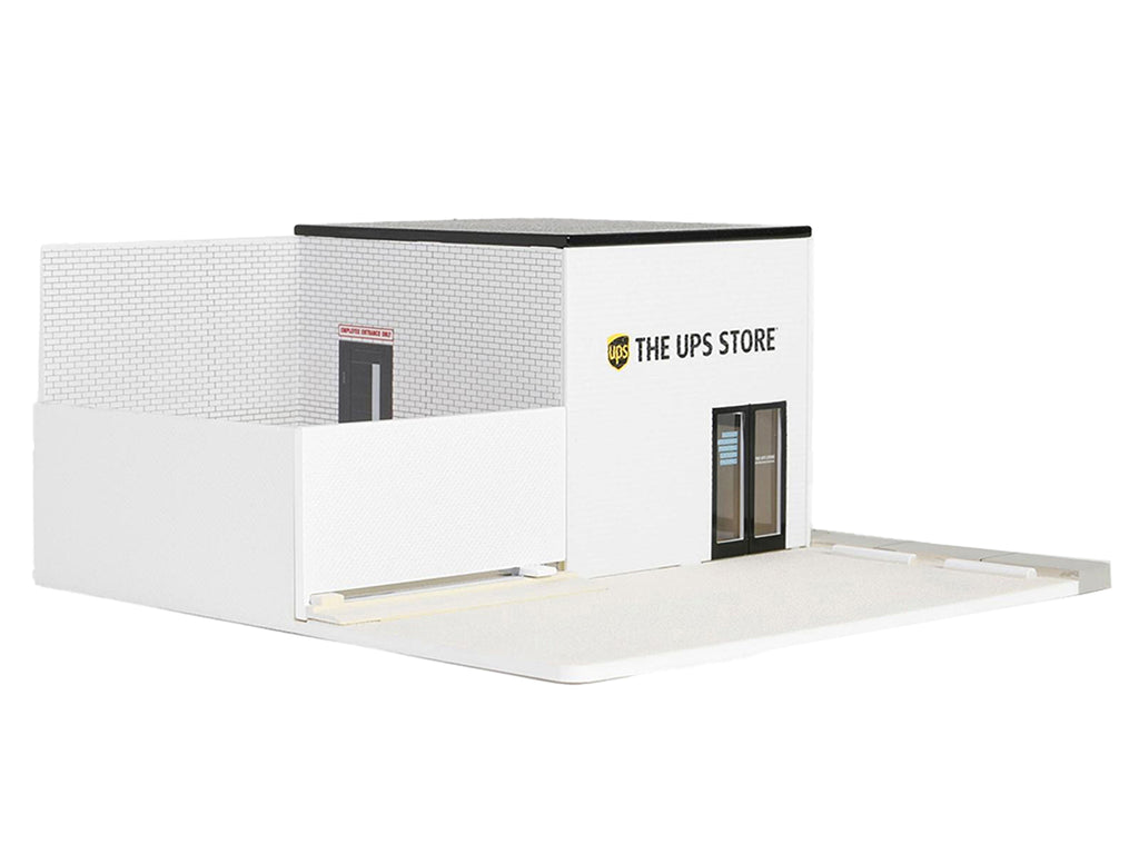 The UPS Store Diorama 'Mechanic's Corner' for 1/64 Scale Models by Greenlight