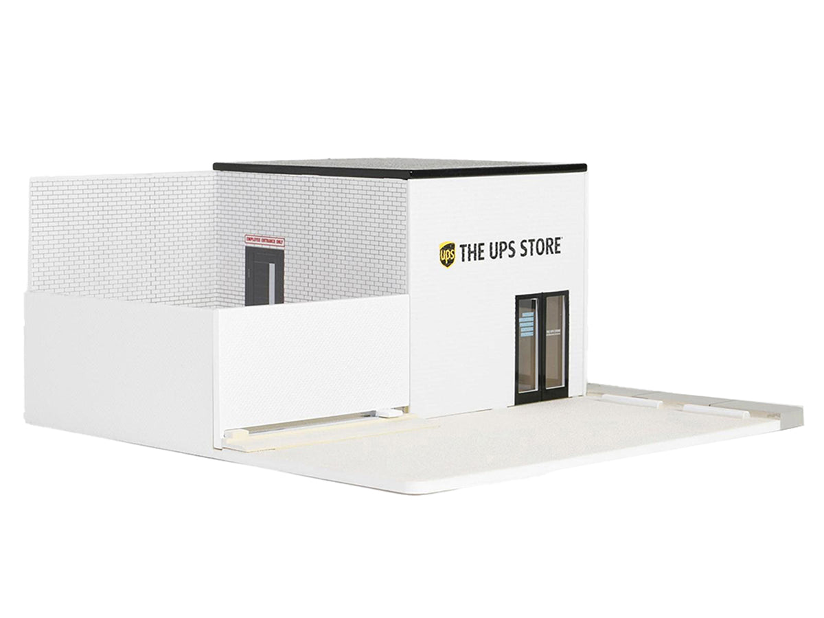 The UPS Store Diorama 'Mechanic's Corner' for 1/64 Scale Models by Greenlight