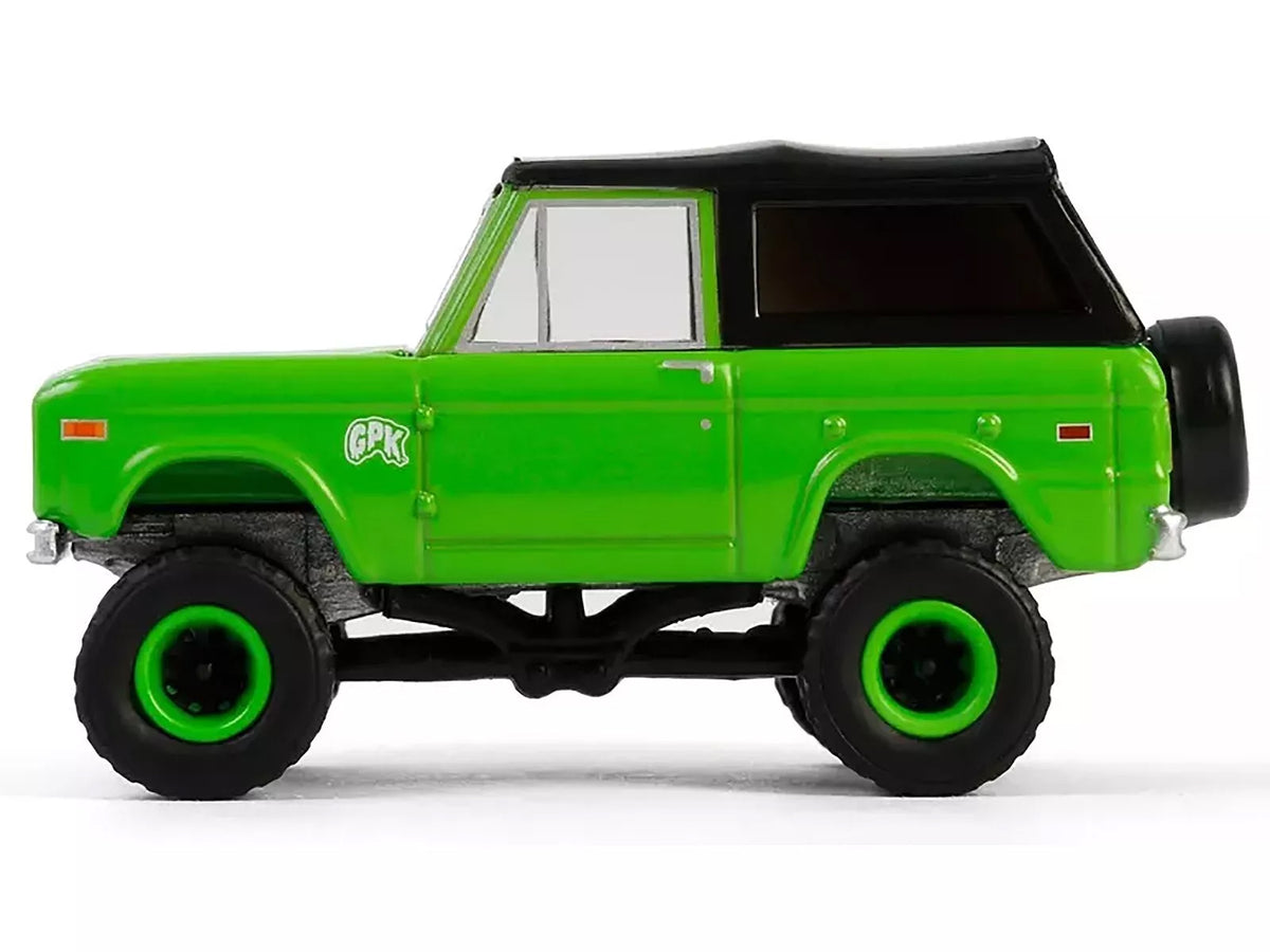 1969 Ford Bronco 'Garbage Pail Kids: Super Snotty' Green with Black Top 'San Diego Comic-Con 2024 Exclusive' 1/64 Diecast Model Car by Greenlight