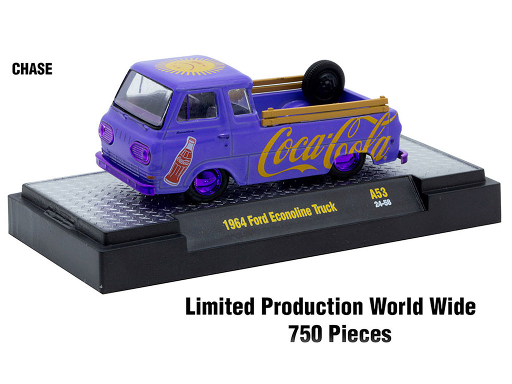 'Coca-Cola' Set of 3 pieces Release 53 Limited Edition to 10000 pieces Worldwide 1/64 Diecast Model Cars by M2 Machines
