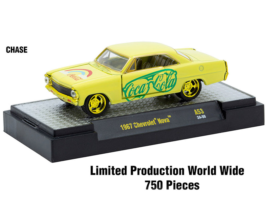 'Coca-Cola' Set of 3 pieces Release 53 Limited Edition to 10000 pieces Worldwide 1/64 Diecast Model Cars by M2 Machines