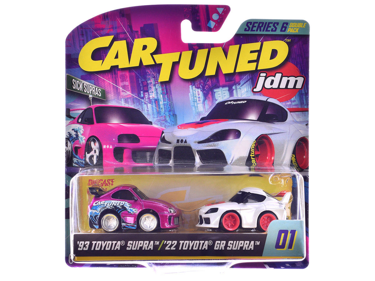 'Sick Supras' Series 6 Toyota Double Pack Set of 2 Cars Diecast Model Cars by CarTuned