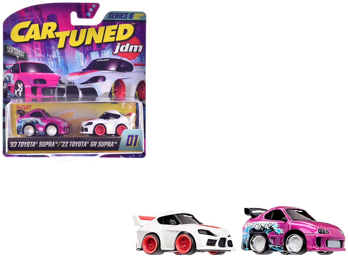 'Sick Supras' Series 6 Toyota Double Pack Set of 2 Cars Diecast Model Cars by CarTuned