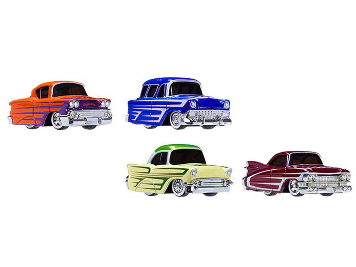 'Kustoms' Double Pack Series 8 Set of 4 Cars Diecast Model Cars by CarTuned