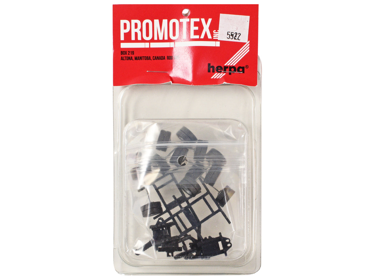Lowboy Dual Axle Booster with Integrated Rear Axle and Fenders (2 Sets) 1/87 (HO) Plastic Model by Promotex