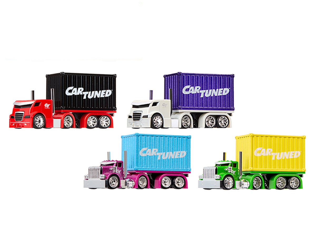 'Rigs' Container Case Series 2 Set of 4 Pieces Diecast Model Cars by CarTuned