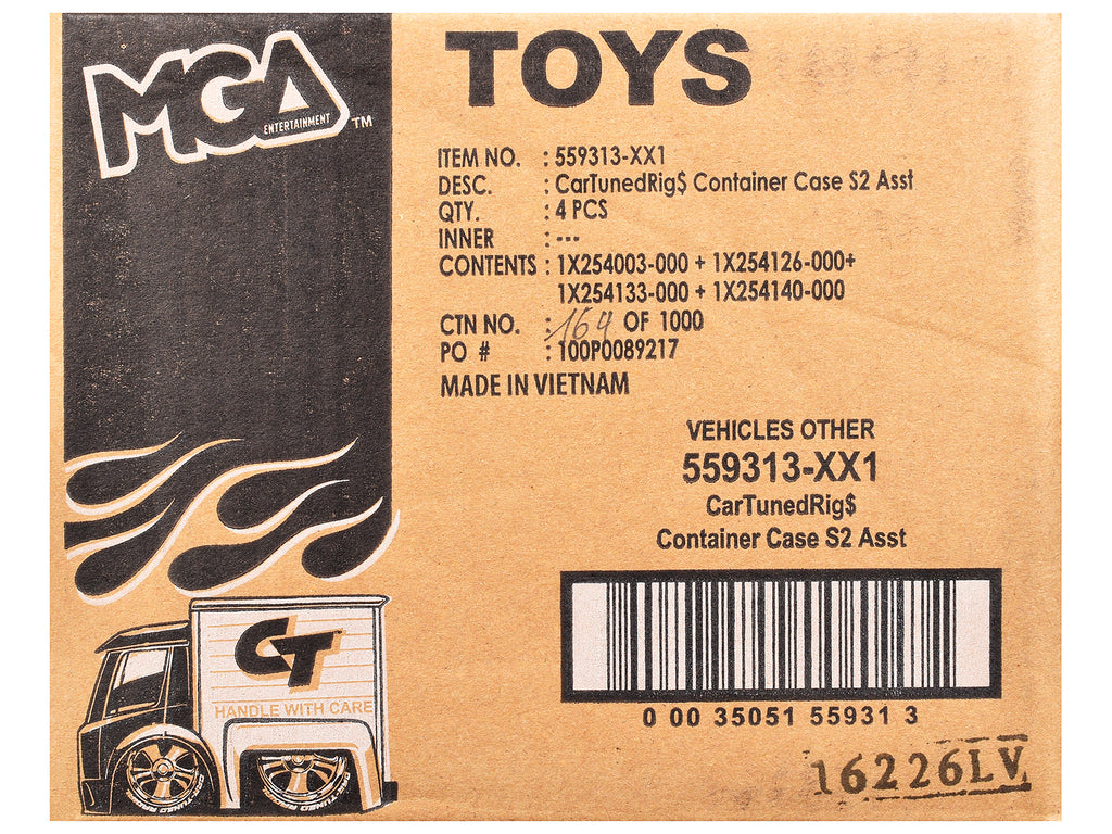 'Rigs' Container Case Series 2 Set of 4 Pieces Diecast Model Cars by CarTuned
