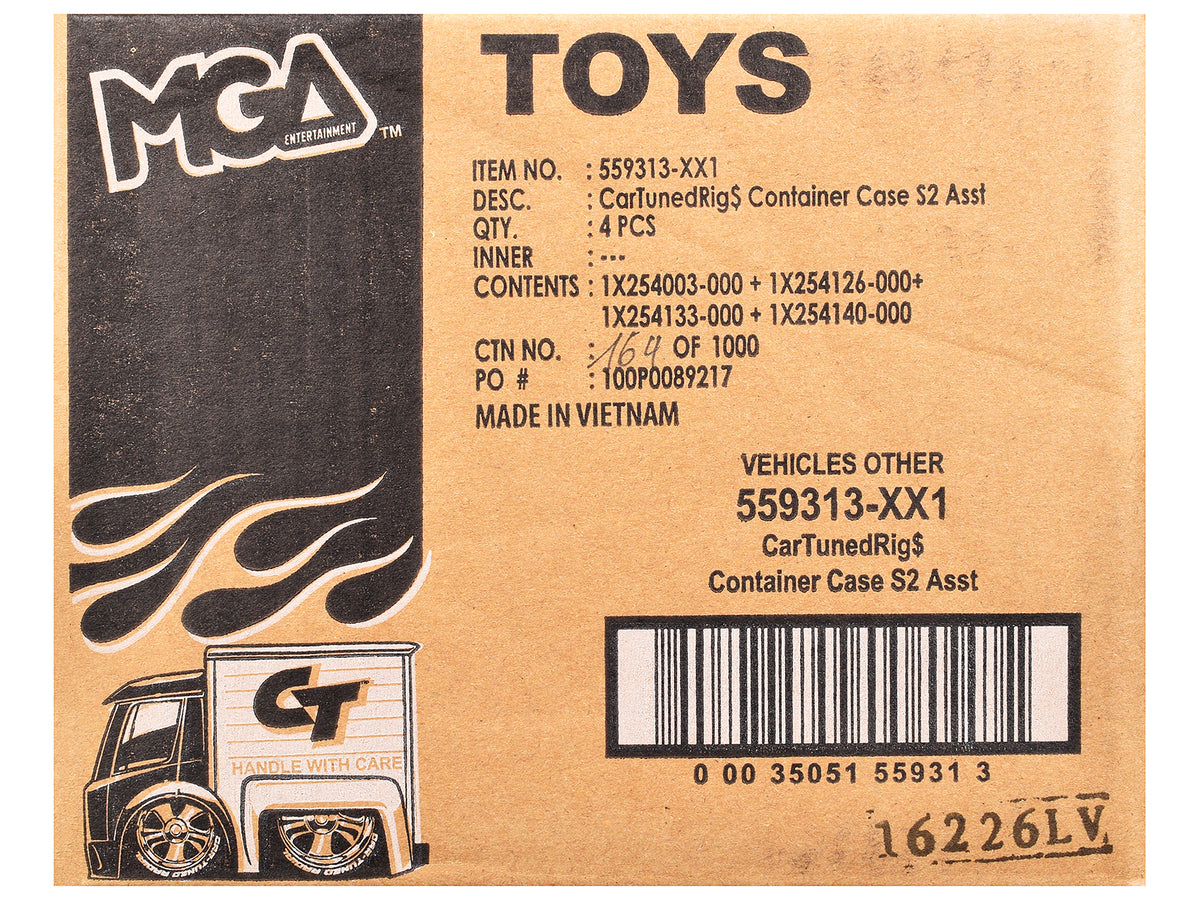 'Rigs' Container Case Series 2 Set of 4 Pieces Diecast Model Cars by CarTuned