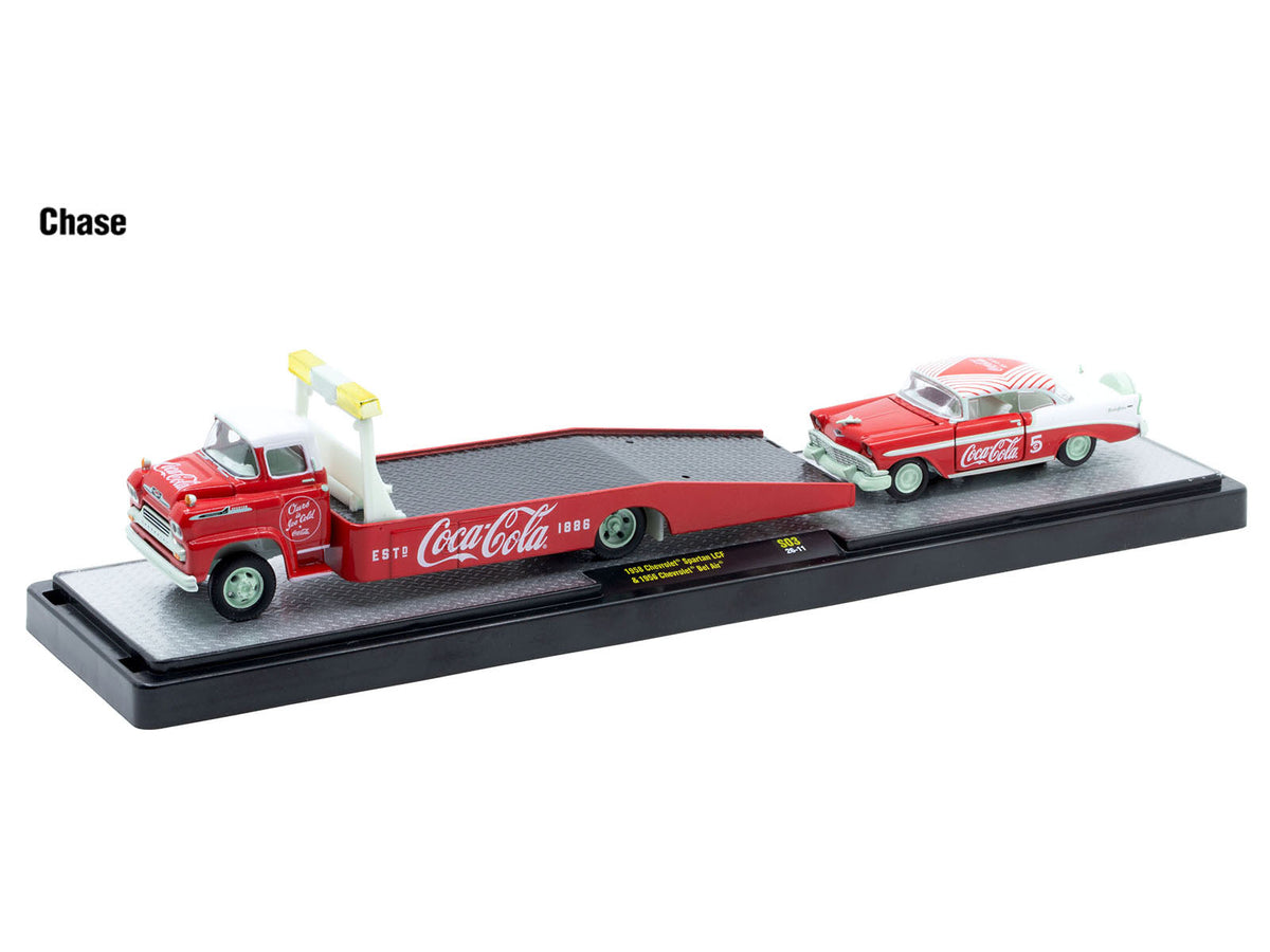 Auto Haulers 'Coca-Cola' Set of 3 pieces Release S03 Limited Edition to 4800 pieces Worldwide 1/64 Diecast Model by M2 Machines
