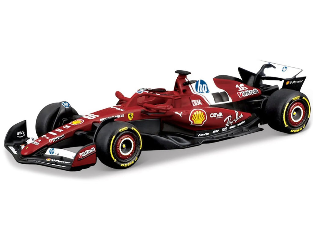 Ferrari SF-25 #16 Charles Leclerc Formula One F1 World Championship (2025) 'Formula Racing' Series 1/64 Diecast Model Car by Bburago