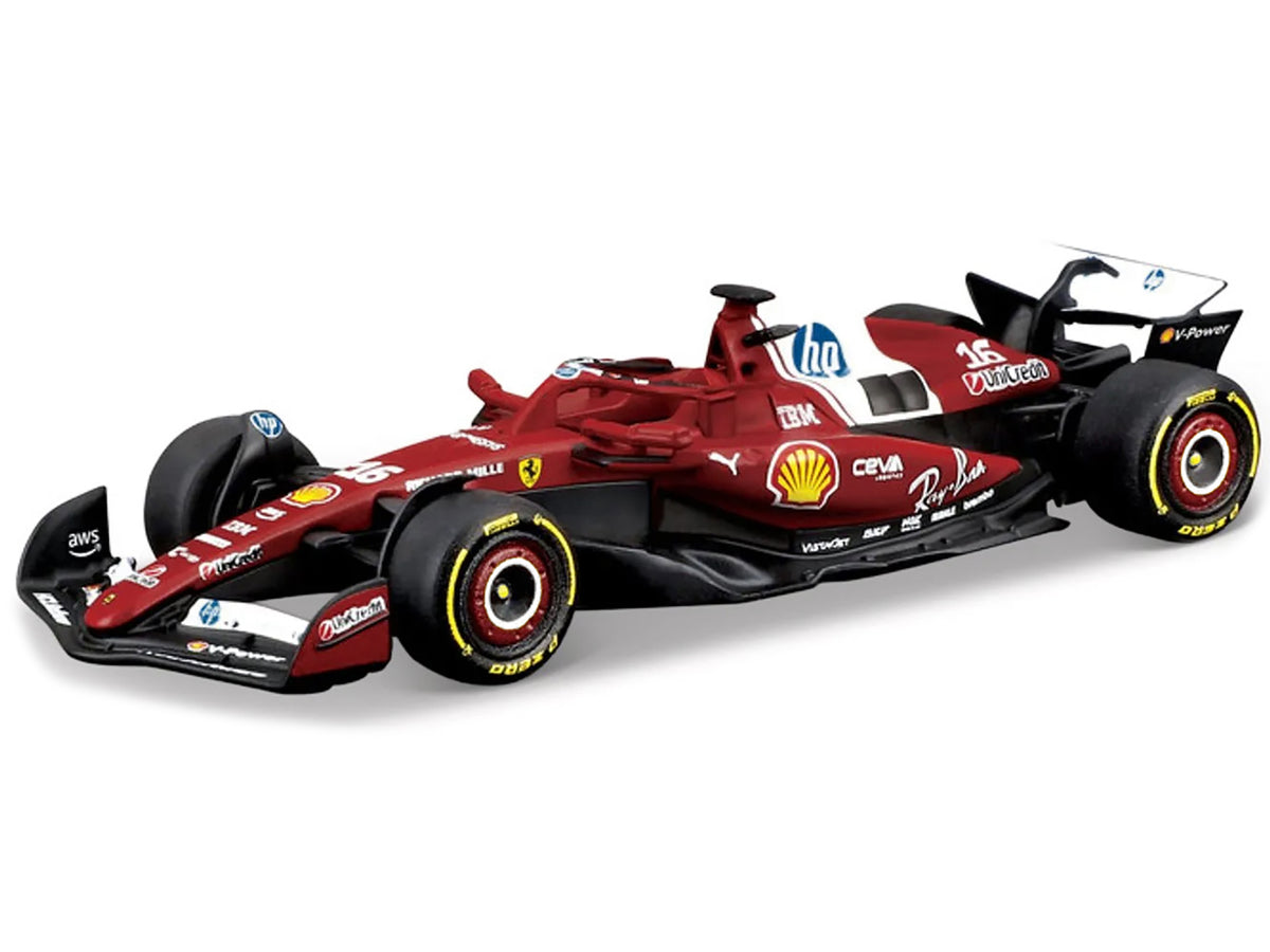 Ferrari SF-25 #16 Charles Leclerc Formula One F1 World Championship (2025) 'Formula Racing' Series 1/64 Diecast Model Car by Bburago