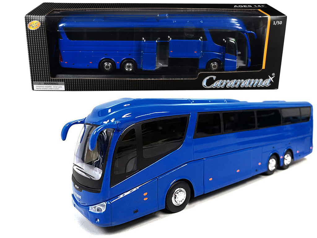 Super Coach Autobus Blue 1/50 Diecast Model by Cararama