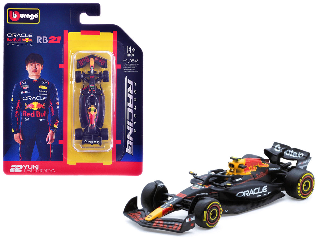 Red Bull Racing RB21 #22 Yuki Tsunoda Formula One F1 World Championship (2025) 'Formula Racing' Series 1/64 Diecast Model Car by Bburago
