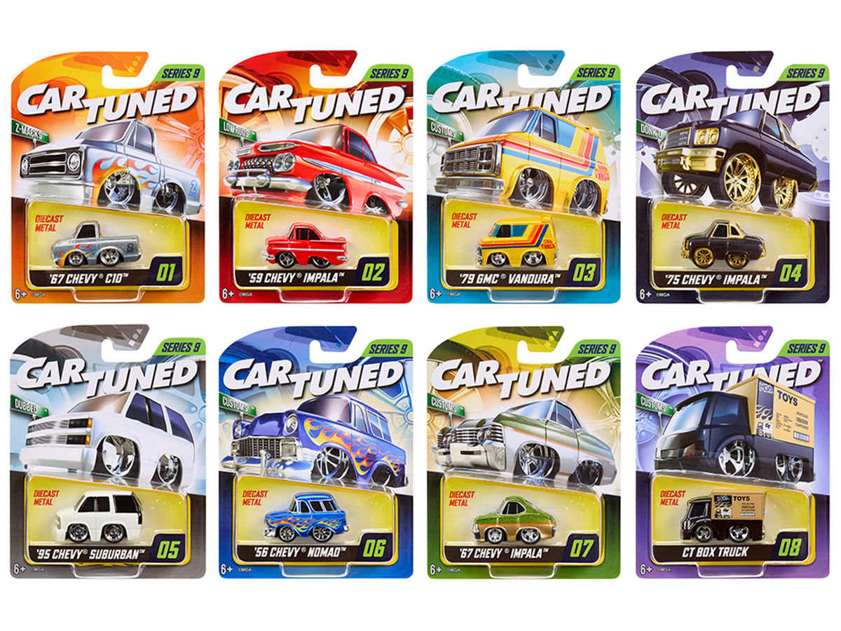 'Mainline' 2026 Series 9 Set of 8 Pieces Diecast Model Cars by CarTuned