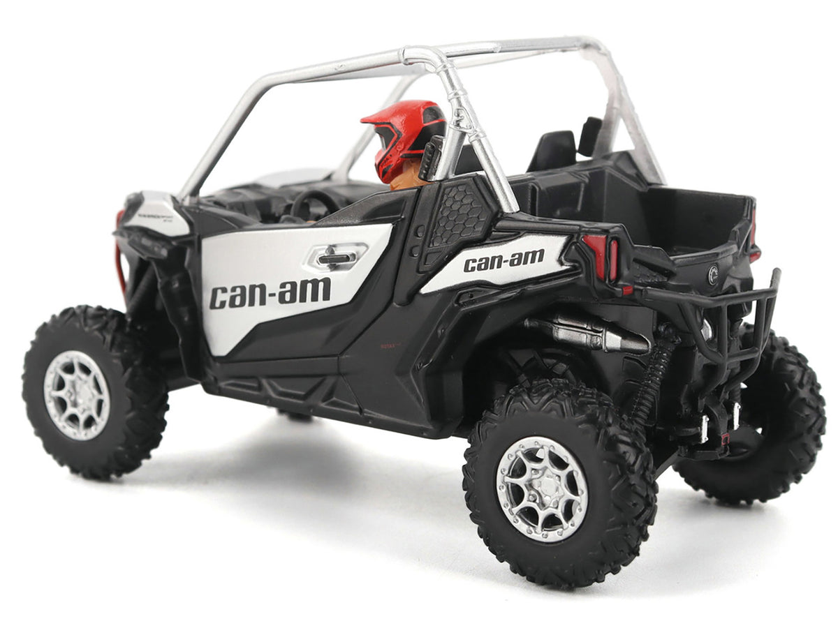 Can-Am Maverick Sport XXC 1000R Silver Metallic and Black with Driver Figure 1/32 Diecast Model by BRP Models