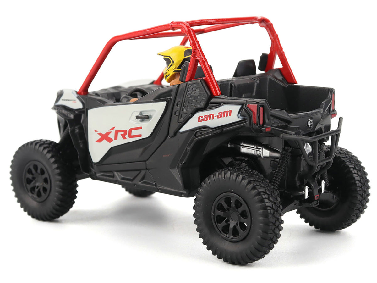 Can-Am Maverick Sport XRC 1000R Red and Gray with Driver Figure 1/32 Diecast Model by BRP Models
