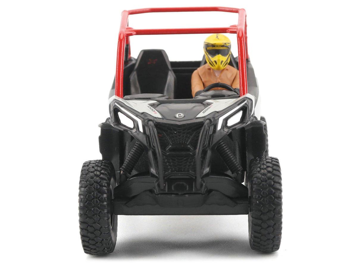 Can-Am Maverick Sport XRC 1000R Red and Gray with Driver Figure 1/32 Diecast Model by BRP Models
