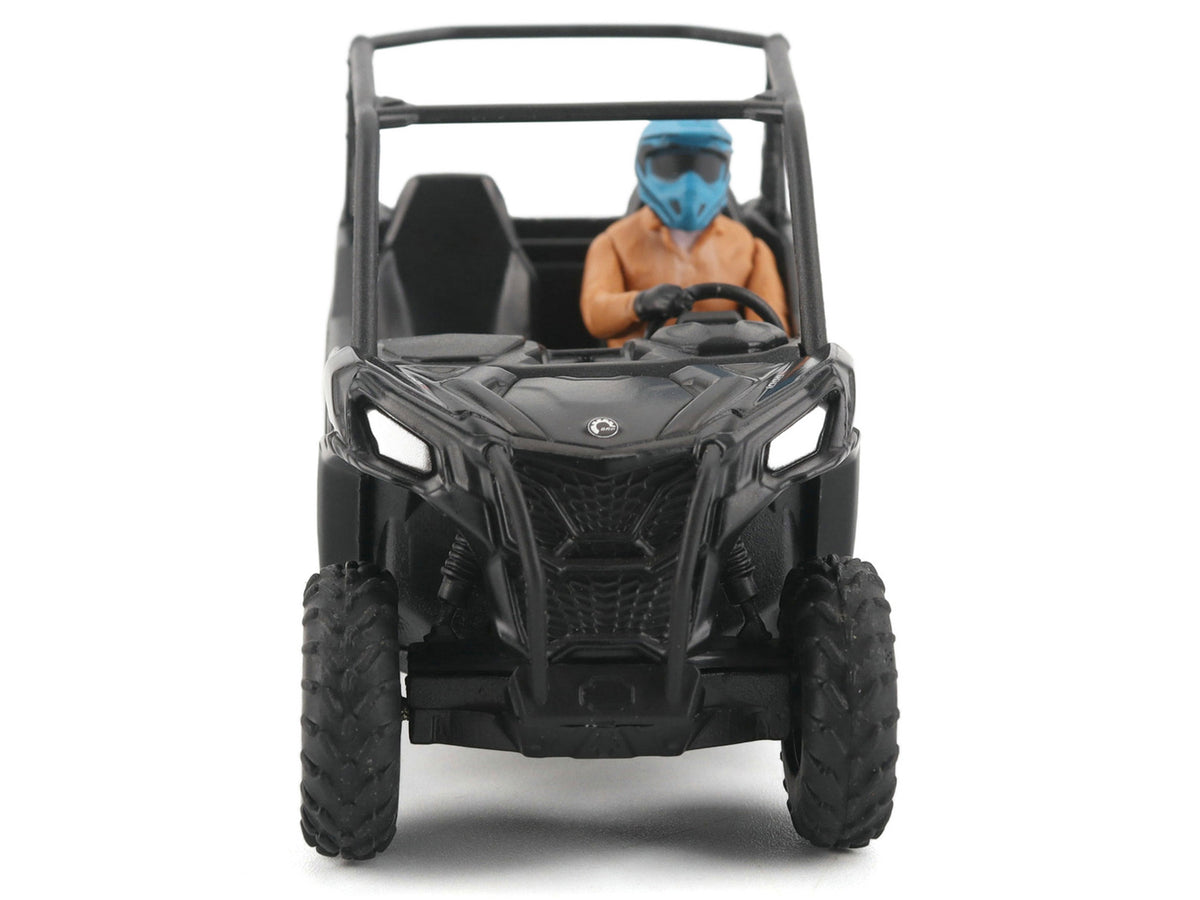 Can-Am Maverick Trail DPS 1000 Matt Black with Driver Figure 1/32 Diecast Model by BRP Models