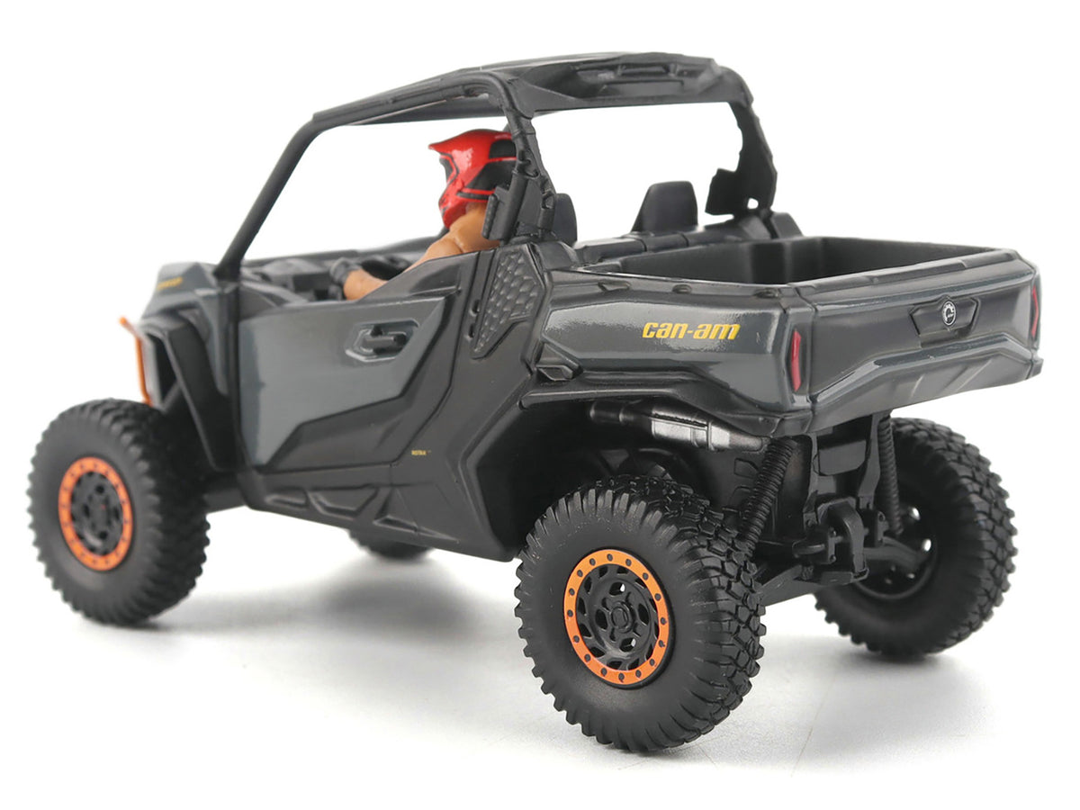 Can-Am Commander XT-P 1000R Gray and Orange with Driver Figure 1/32 Diecast Model by BRP Models