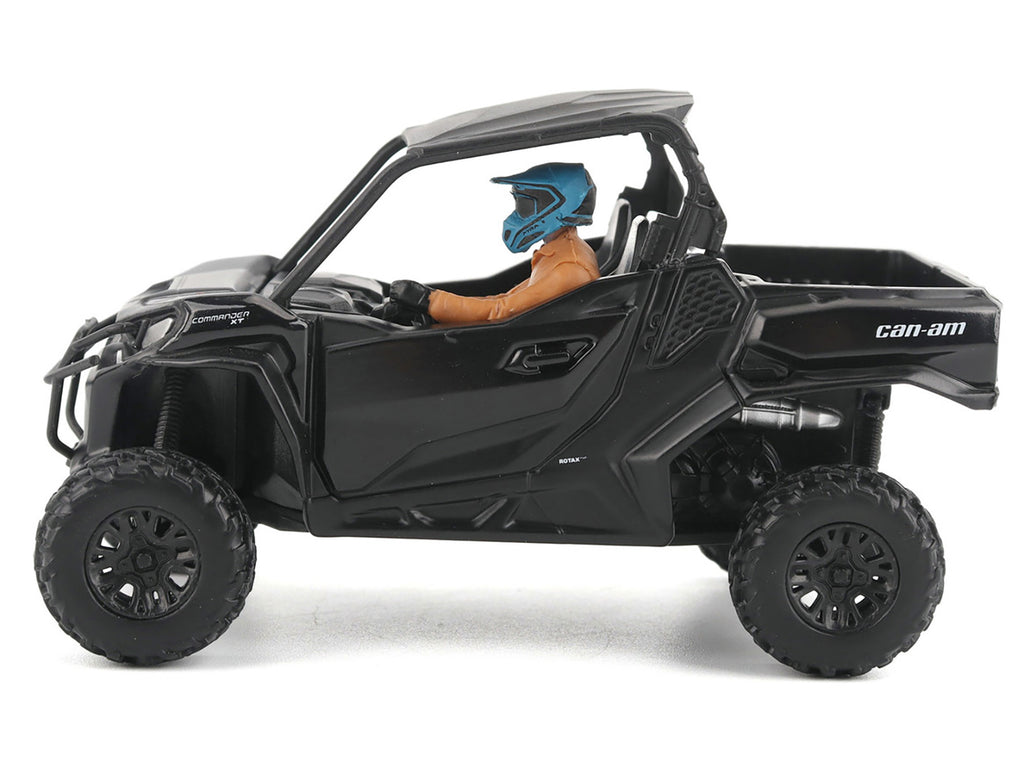 Can-Am Commander XT 1000R Matt Black with Driver Figure 1/32 Diecast Model by BRP Models
