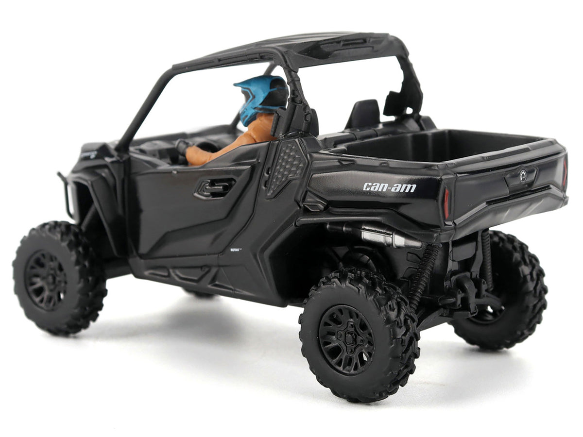 Can-Am Commander XT 1000R Matt Black with Driver Figure 1/32 Diecast Model by BRP Models