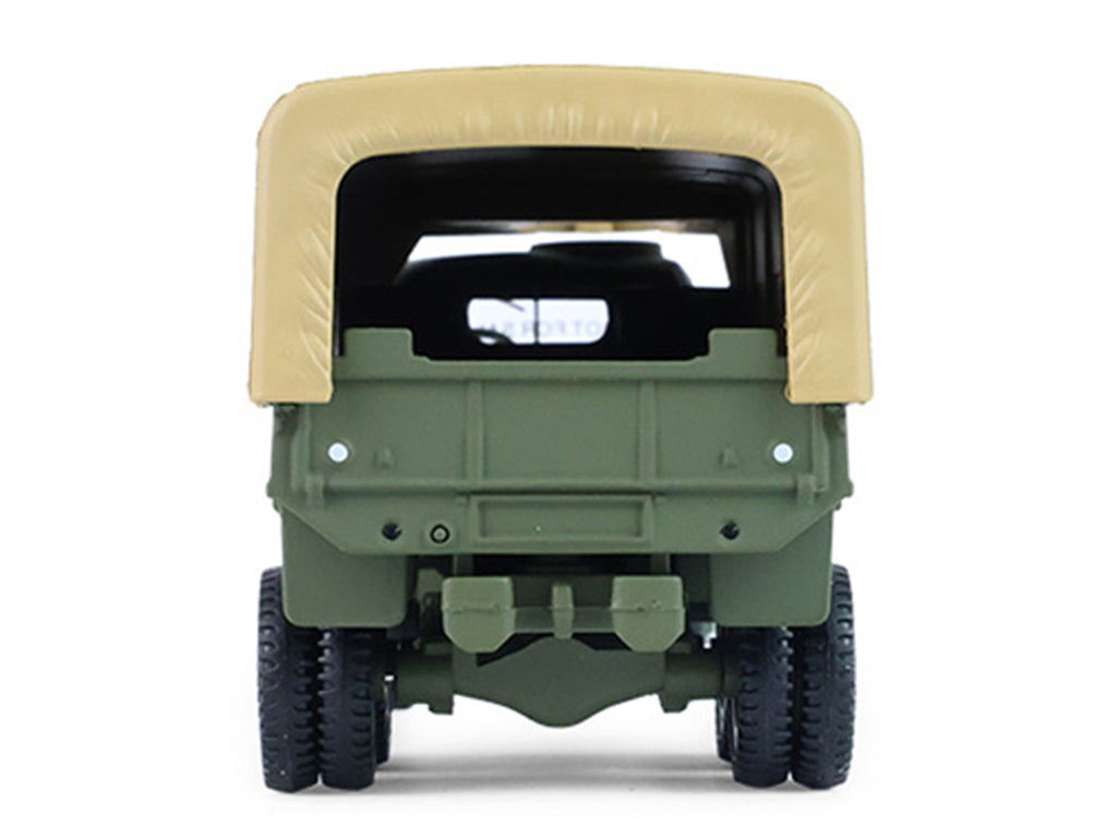 1944 GMC CCKW 353 A1 2.5T Truck 'U.S. Army - WWII' Olive Drab with Tan Top 'Battalion 64' Series 6 1/64 Diecast Model Car by Greenlight