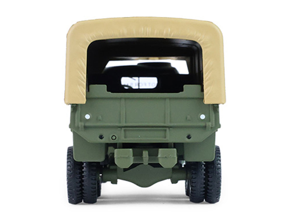 1944 GMC CCKW 353 A1 2.5T Truck 'U.S. Army - WWII' Olive Drab with Tan Top 'Battalion 64' Series 6 1/64 Diecast Model Car by Greenlight