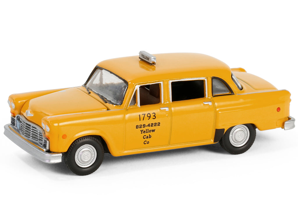 1980 Checker Taxicab 'Yellow Cab Co. #1793' Yellow 'Ferris Bueller's Day Off' (1986) Movie 'Hollywood Series' Release 42 1/64 Diecast Model Car by Greenlight
