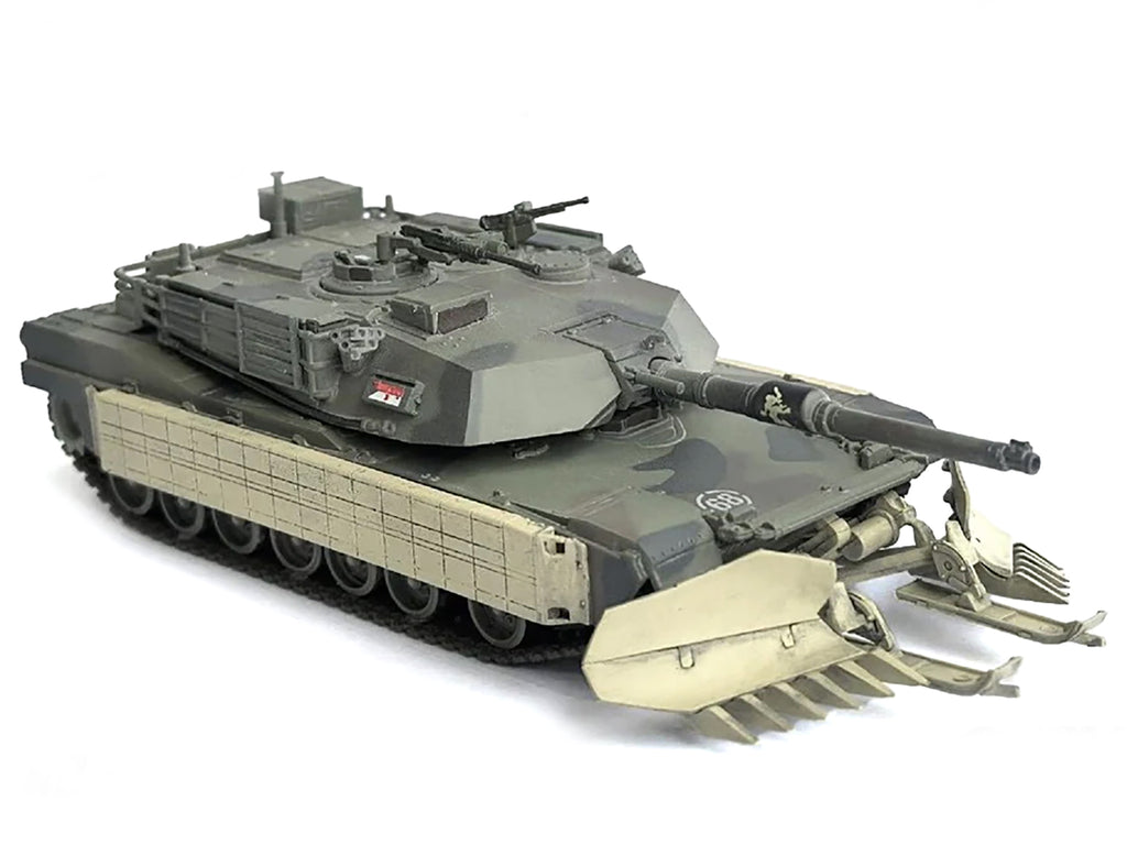 United States M1A1 AIM (Abrams Integrated Management) Tank with Mine Plow (Plowing Mode) #68 'United States Army' Olive Drab 'NEO Dragon Armor' Series 1/72 Plastic Model by Dragon Models